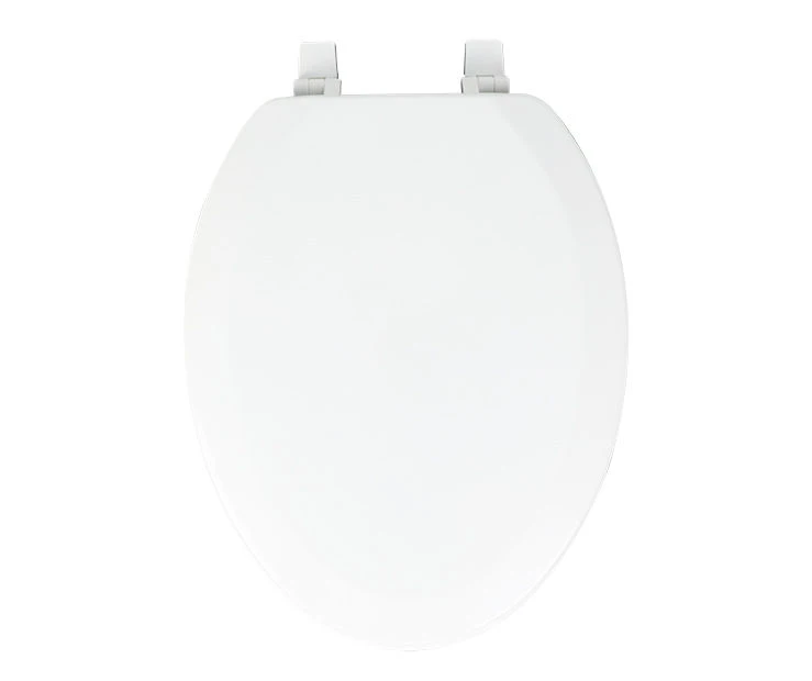 White Oblong Wood Toilet Seat 10 White Oblong Wood Toilet Seat - Image 8