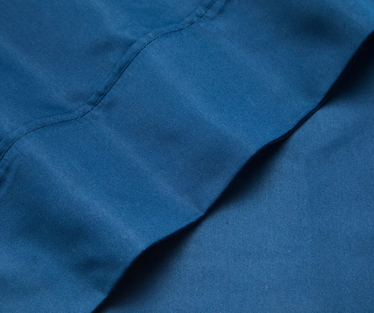 Navy 1250-Thread Count Full 4-Piece Sheet Set 4 Navy 1250-Thread Count Full 4-Piece Sheet Set - Image 2