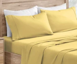 Yellow Microfiber Sheet Set 11 Yellow Microfiber Sheet Set -Home Store 810564916 1