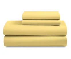 Yellow Microfiber Sheet Set 14 Yellow Microfiber Sheet Set -Home Store 810564917 2