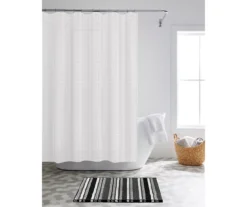 14-Piece Shower Curtain & Stripe Noodle Bath Rug Set -Home Store 810567005 B0 1