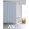 Light Blue 14-Piece Shower Curtain & Stripe Noodle Bath Rug Set -Home Store 810567008 B0 1 1