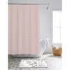 Pink & Gray 14-Piece Shower Curtain & Floral Noodle Bath Rug Set 1 Pink & Gray 14-Piece Shower Curtain & Floral Noodle Bath Rug Set -Home Store 810567142 B0 1