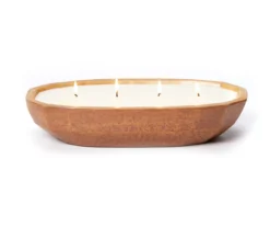 Vanilla Woods Brown Oval 4-Wick Bowl Candle, 28 Oz. -Home Store 810570828 2