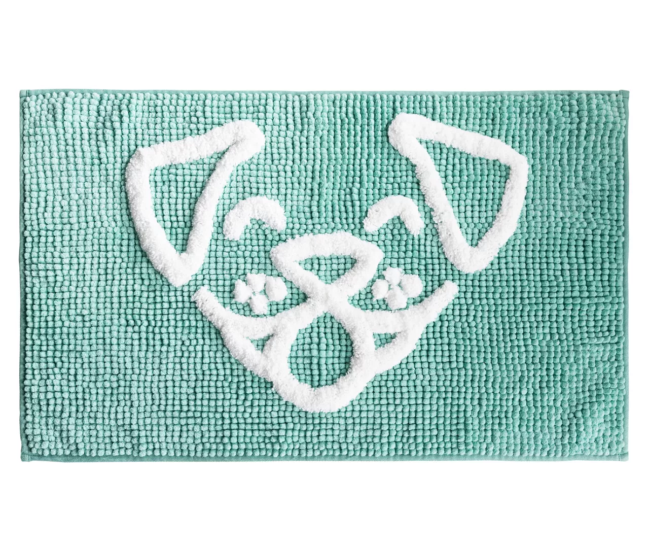 Dog Face Chenille Pet Towel & Rug Set 3 Dog Face Chenille Pet Towel & Rug Set