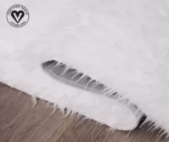 My Magic Carpet White Washable Shag Area Rug, (3' X 5') -Home Store 810571827 4