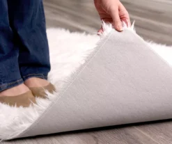 My Magic Carpet White Washable Shag Area Rug, (3' X 5') -Home Store 810571827 5