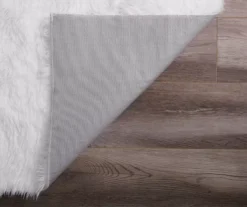 My Magic Carpet White Washable Shag Area Rug, (3' X 5') -Home Store 810571827 6