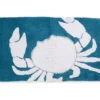 Grecian Getaway Travis Blue & White Crab Bath Rug -Home Store 810571918 A0
