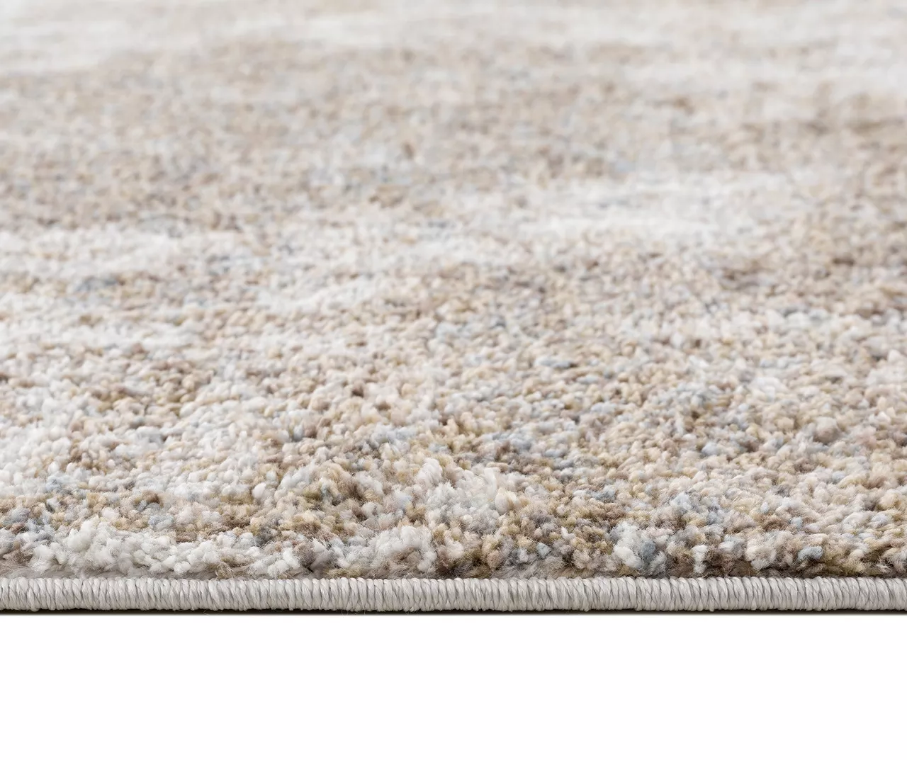 Emily Gray & Cream Abstract Shag Area Rug 7 Emily Gray & Cream Abstract Shag Area Rug - Image 5