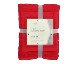 Real Living Checkerboard Texture 6-Piece Towel Set