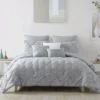 Cara Silver Tufted Queen 8-Piece Comforter Set -Home Store 810582714