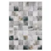 Mylen Gray & Charcoal Faux Hide Tile Pattern Area Rug, (2' X 8') -Home Store 810584582