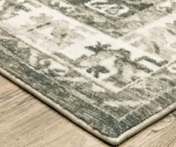 Savion Charcoal & Ivory Floral Geometric Area Rug, (2' X 8') -Home Store 810584595 2