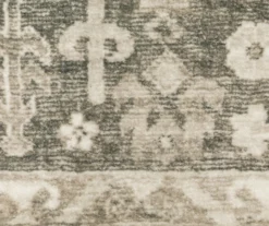 Savion Charcoal & Ivory Floral Geometric Area Rug, (2' X 8') -Home Store 810584595 4