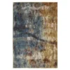 Velimeere Blue & Gold Abstract Area Rug, (7.1' X 10') -Home Store 810584667