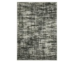 Torell Black & Gray Abstract Crosshatch Outdoor Area Rug -Home Store 810584768
