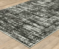 Torell Black & Gray Abstract Crosshatch Outdoor Area Rug -Home Store 810584771 1