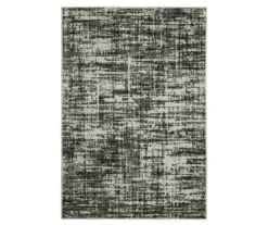 Torell Black & Gray Abstract Crosshatch Outdoor Area Rug -Home Store 810584772
