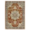 Brimson Rust & Beige Geometric Medallion Area Rug, (7.1' X 10') -Home Store 810584883