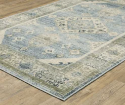 Jefferson Bue & Beige Geometric Medallion Area Rug, (6.7' X 9.2') -Home Store 810584890 1