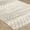 Georgeanna Ivory Geometric Block Area Rug -Home Store 810585047 1