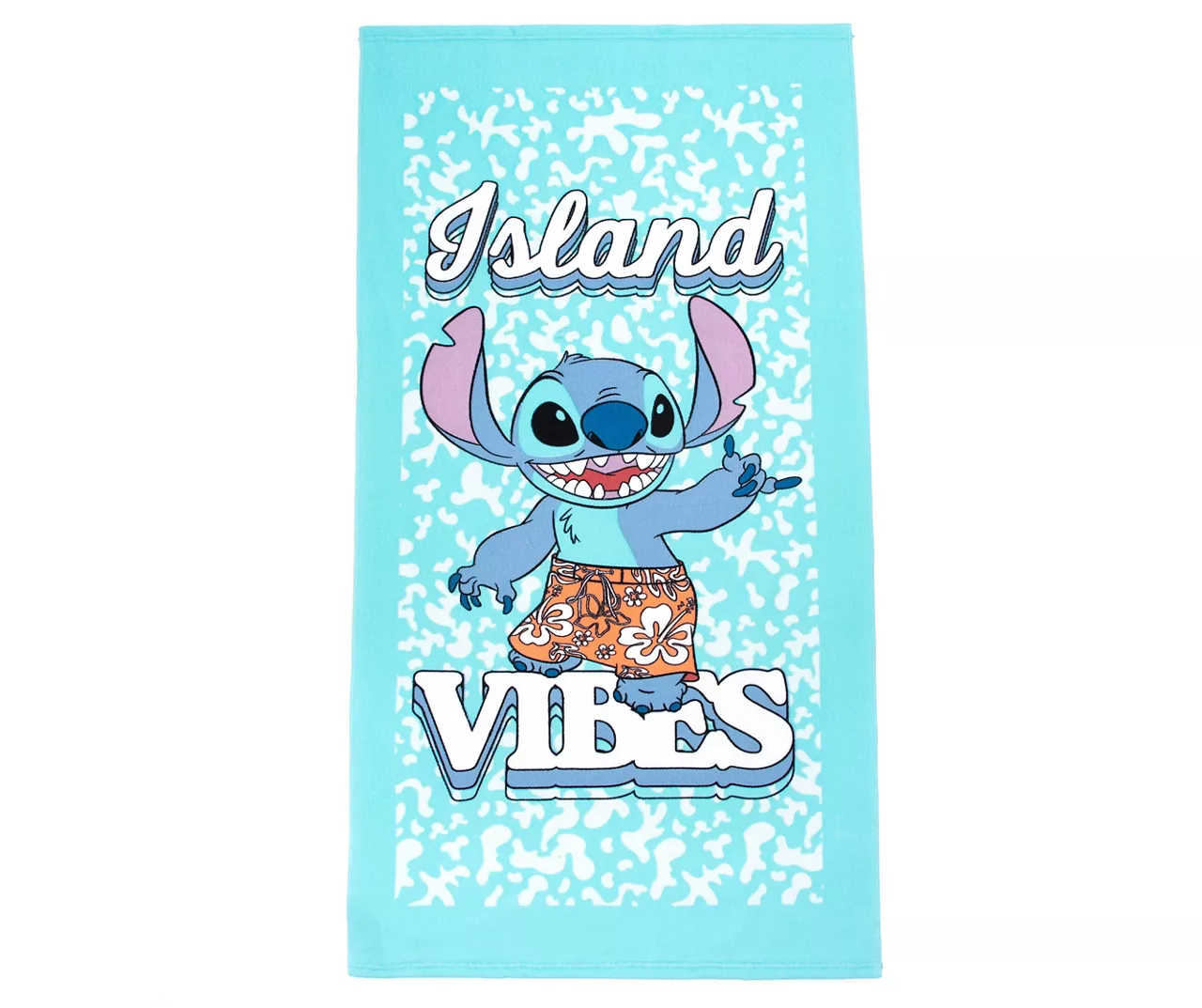 "Island Vibes" Lilo & Stitch Blue Bath Towel & Bath Buddy Set 4 "Island Vibes" Lilo & Stitch Blue Bath Towel & Bath Buddy Set - Image 2