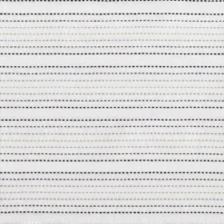 Jemma White & Black Dash Stripe Light-Filtering Rod Pocket Tier & Valance Curtain Set, (36" X 58") -Home Store 810587099 4