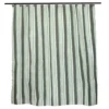Green Simple Stripe Medium-Weight PEVA Shower Liner 1 Green Simple Stripe Medium-Weight PEVA Shower Liner -Home Store 810587867 1