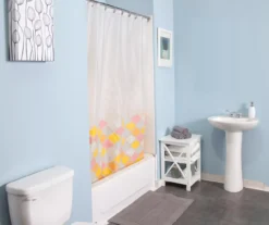 Gray, Yellow & Pink Ashley Arabesque PEVA Shower Liner -Home Store 810587902 4