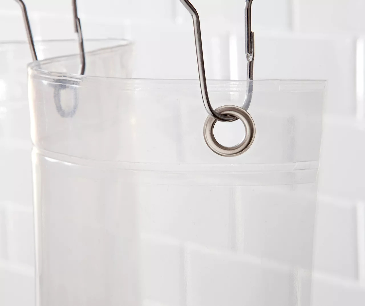 Clear Heavyweight Extra-Long PEVA Shower Liner 4 Clear Heavyweight Extra-Long PEVA Shower Liner - Image 2