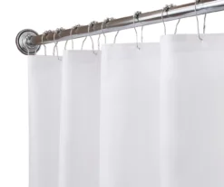 White Water-Repellant Fabric Shower Liner 9 White Water-Repellant Fabric Shower Liner -Home Store 810587914 2