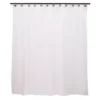 White Water-Repellant Fabric Shower Liner -Home Store 810587914 3