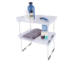 Storage Made Simple Clear Collapsible Stacking Countertop Shelf -Home Store 810587916 3