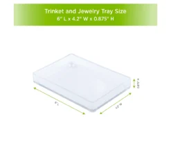Storage Made Simple Clear Countertop Trinket Tray -Home Store 810587919 3