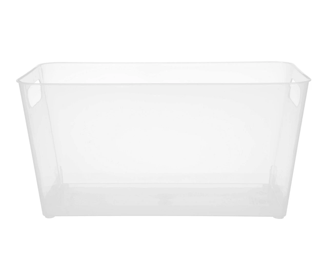 Kenney Storage Made Simple Clear Handled Organizer Bin 3 Kenney Storage Made Simple Clear Handled Organizer Bin