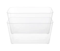 Kenney Storage Made Simple Clear Handled Organizer Bin 20 Kenney Storage Made Simple Clear Handled Organizer Bin -Home Store 810587925 1