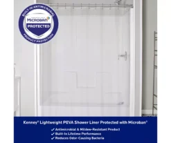 Kenney Microban Lightweight PEVA Shower Liner, 2-Pack -Home Store 810587929 2