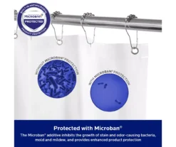 Kenney Microban Lightweight PEVA Shower Liner, 2-Pack -Home Store 810587929 3