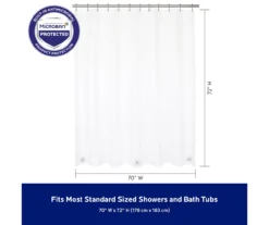 Kenney Microban Lightweight PEVA Shower Liner, 2-Pack -Home Store 810587929 4