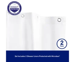 Kenney Microban Lightweight PEVA Shower Liner, 2-Pack -Home Store 810587929 8