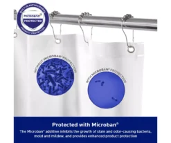 Kenney Microban Lightweight PEVA Shower Liner, 2-Pack -Home Store 810587930 3