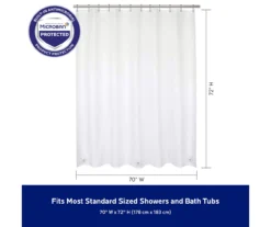 Kenney Microban Lightweight PEVA Shower Liner, 2-Pack -Home Store 810587930 4