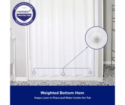 Kenney Microban Lightweight PEVA Shower Liner, 2-Pack -Home Store 810587930 7