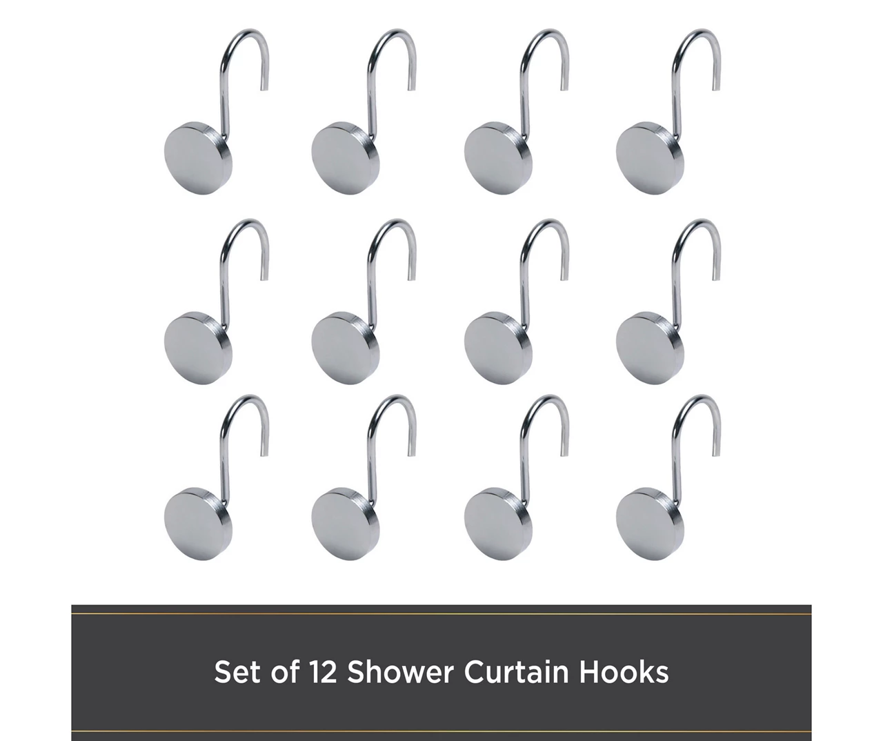 Kenney Resort Portfolio Maldives Shower Curtain Hooks, 12-Pack 14 Kenney Resort Portfolio Maldives Shower Curtain Hooks, 12-Pack - Image 12