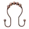 Kenney Beaded Roller Shower Curtain Double Hooks, 12-Pack 1 Kenney Beaded Roller Shower Curtain Double Hooks, 12-Pack -Home Store 810587935 1