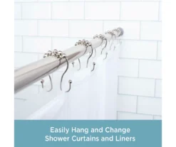 Kenney Beaded Roller Shower Curtain Double Hooks, 12-Pack 23 Kenney Beaded Roller Shower Curtain Double Hooks, 12-Pack -Home Store 810587936 2
