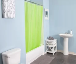 Kenney 13-Piece Medium-Weight PEVA Shower Liner & Roller Ring Set -Home Store 810587944 2