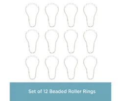 Kenney 13-Piece Medium-Weight PEVA Shower Liner & Roller Ring Set -Home Store 810587946 7
