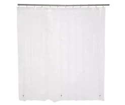 Kenney 13-Piece Medium-Weight PEVA Shower Liner & Roller Ring Set -Home Store 810587947 1